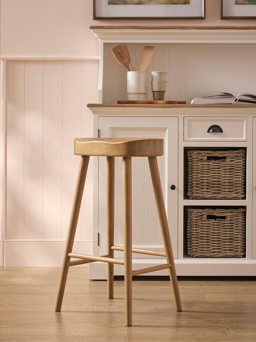 Weathered Oak Counter Stool - Natural