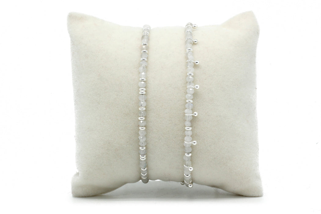 Serenity Moonstone Bracelet Stack