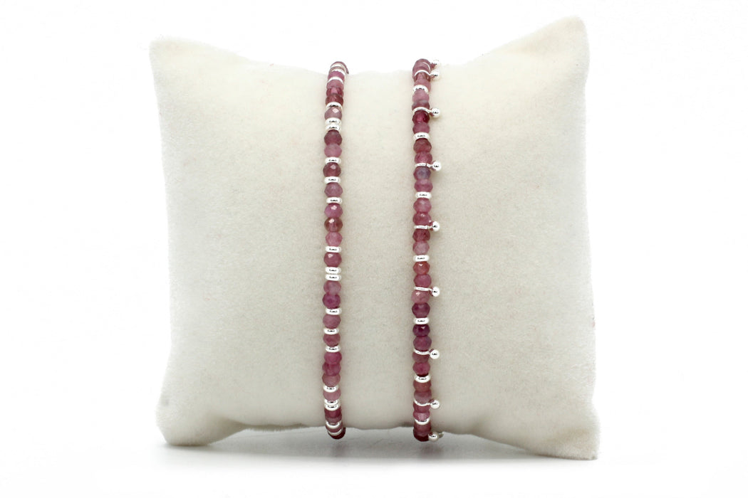 Serenity Pink Tourmaline Bracelet Stack