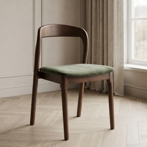 Acre & Artisan Oslo Green Velvet Dining Chair 1