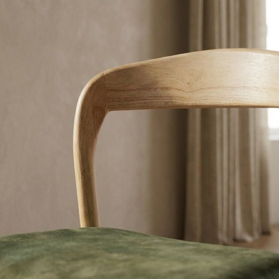 Acre & Artisan Oslo Green Velvet Dining Chair 4