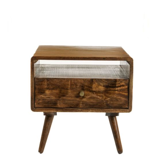 Acre & Artisan Geo Mango Side Table