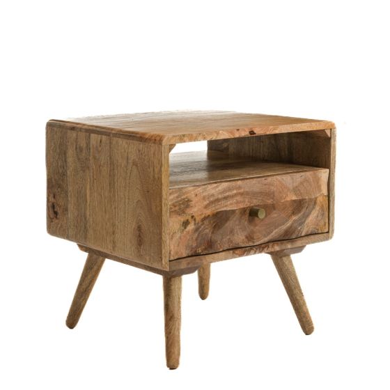 Acre & Artisan Geo Light Mango Side Table 2