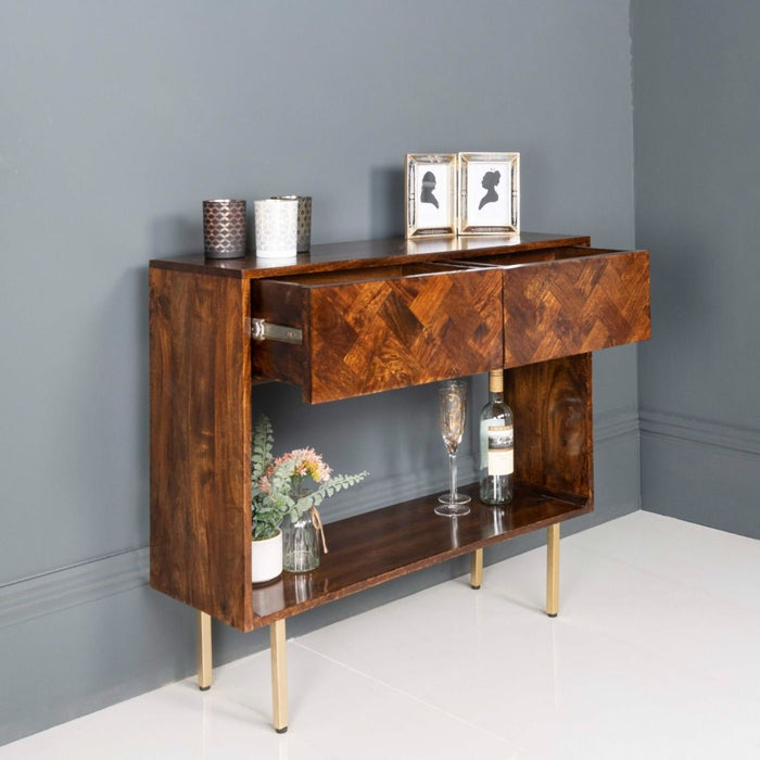 Block Mango 90cm Console Table - In Stock