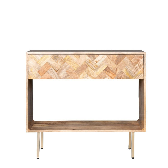 Block Light Mango 90cm Console Table - In Stock