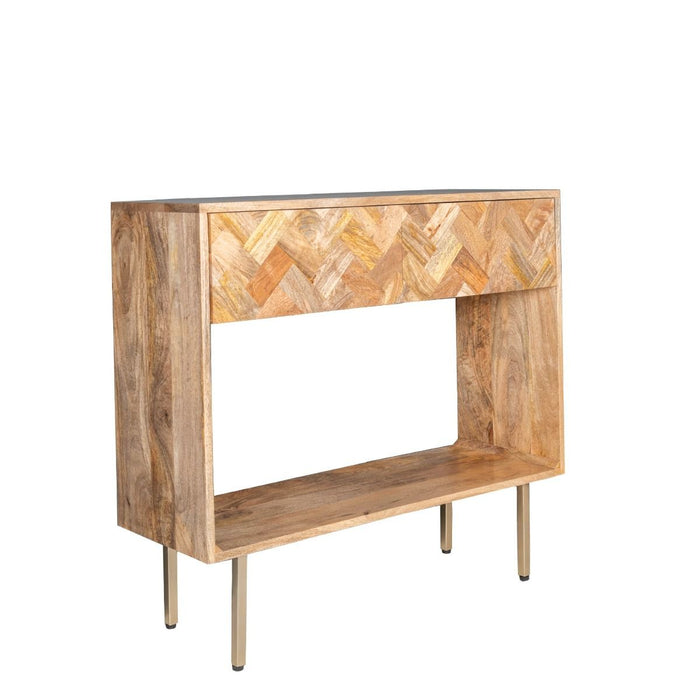 Block Light Mango 90cm Console Table - In Stock