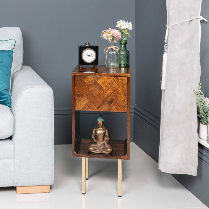 Block Mango Side Table - In Stock