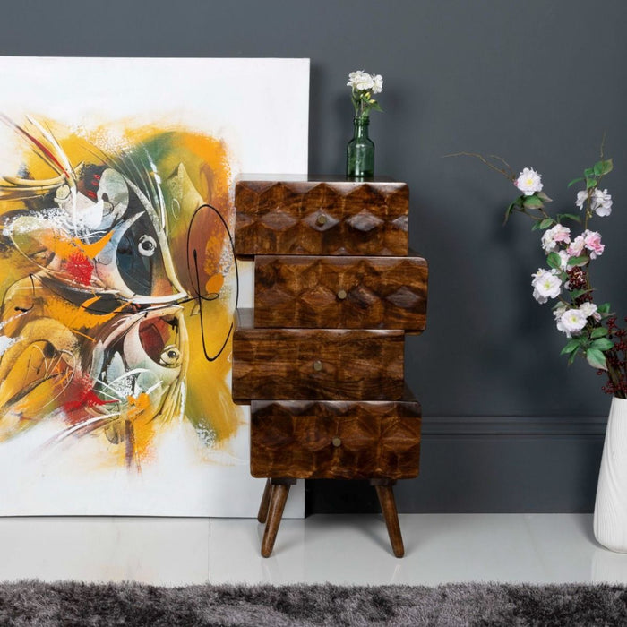 Geo Mango 45cm Chest of Drawers - In Stock