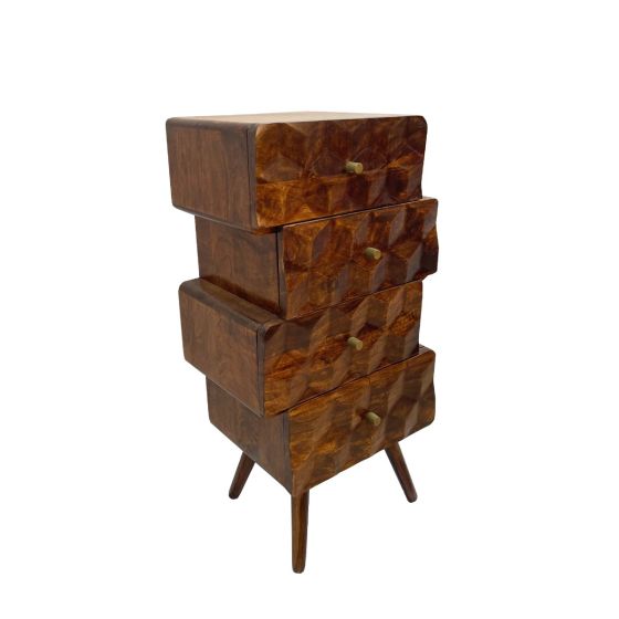 Acre & Artisan Geo Mango Chest Of Drawers Large 1 (45cm)
