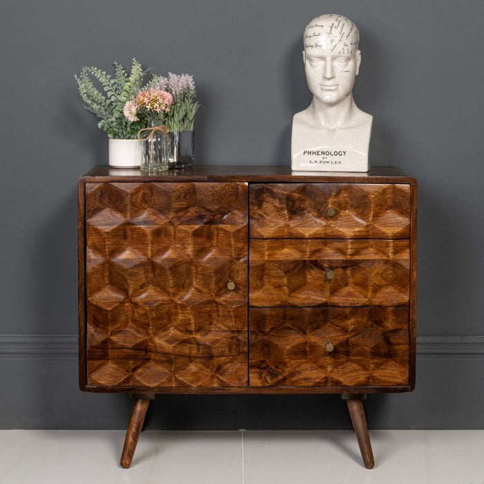Geo Mango 85cm Sideboard - In Stock