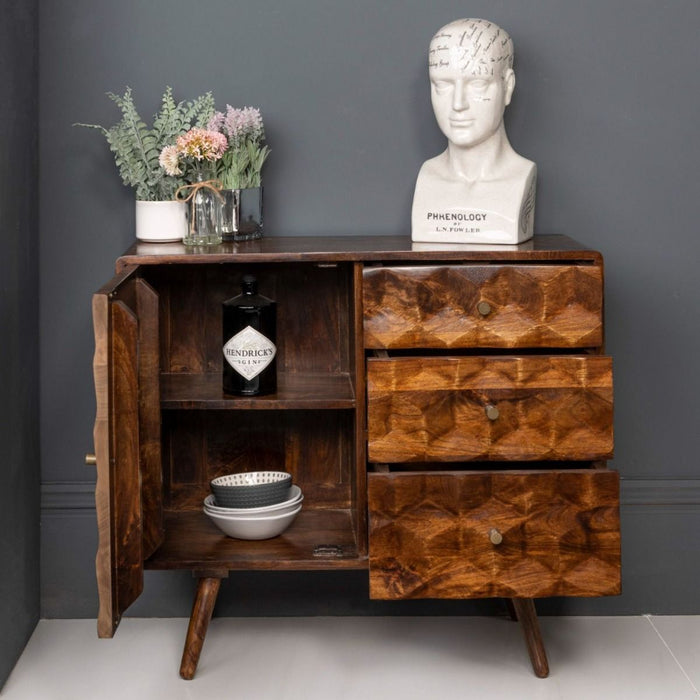 Geo Mango 85cm Sideboard - In Stock