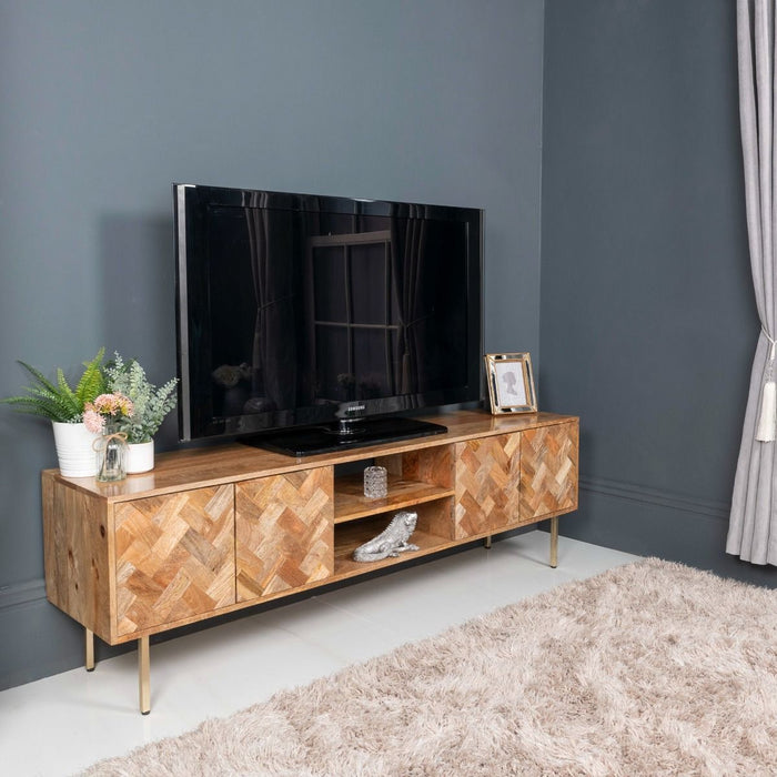 Block Light Mango 180cm TV Unit - In Stock