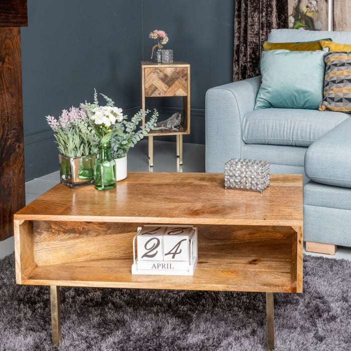 Block Light Mango 80cm Coffee Table - In Stock