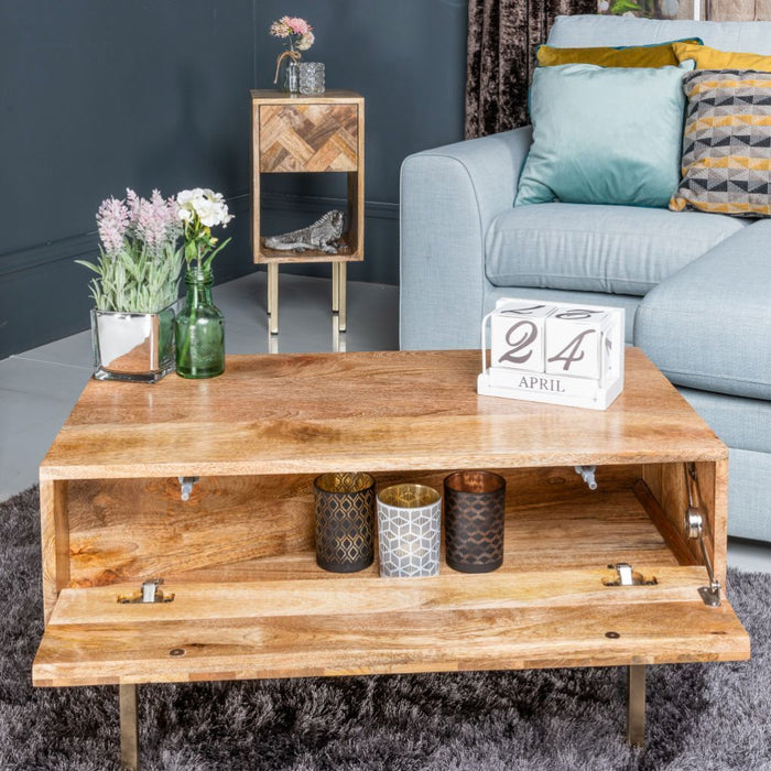 Block Light Mango 80cm Coffee Table - In Stock