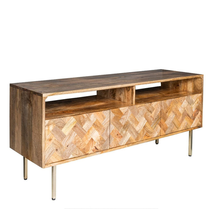 Block Light Mango 140cm Media Unit - In Stock