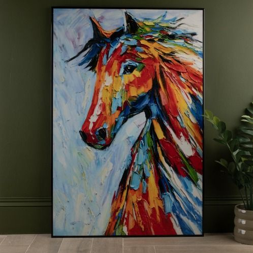 Abstract Horse Wall Art - Large - In Stock