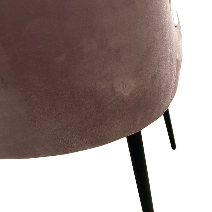 Ex Display Soft Pink Henley Velvet Chair T157