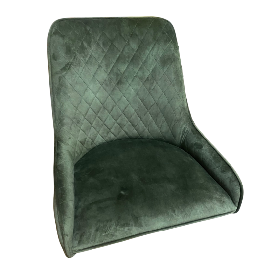 Acre & Artisan Ex Display Black Henley Faux Leather Chair