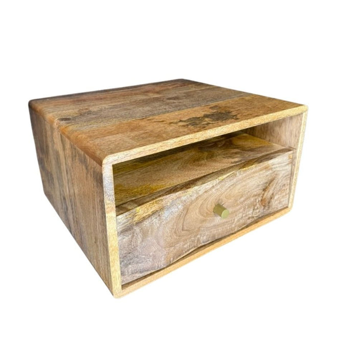 Ex Display Geo Light Mango Side Table - One Available