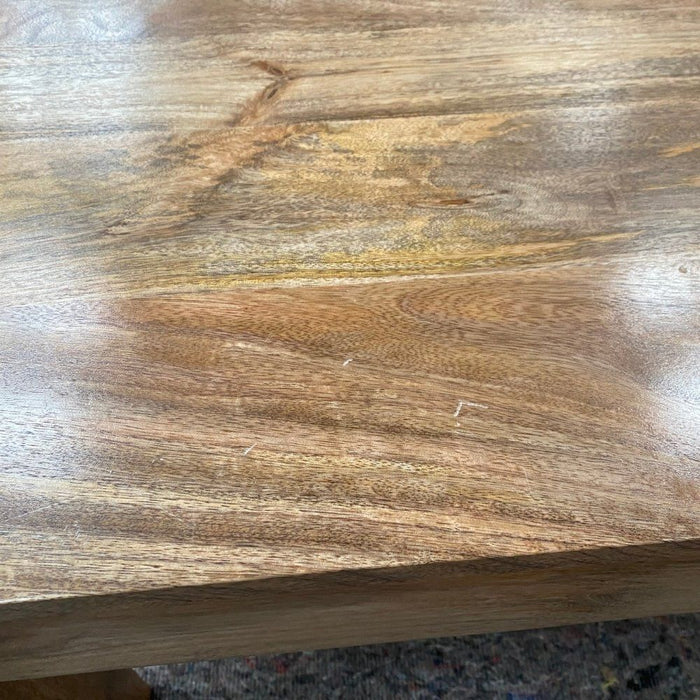 Ex Display Light Dakota Mango Wood 90cm Bench - One Available