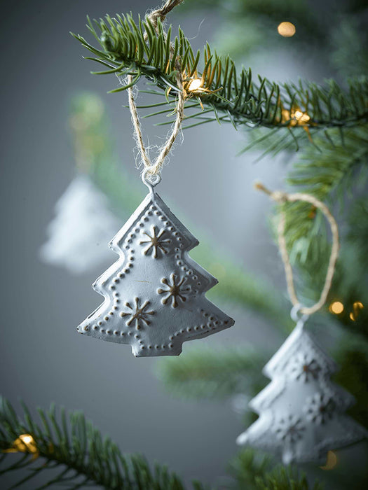 Ten Hanging Metal Trees