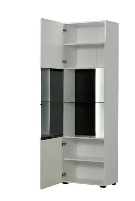 White Tall Display Cabinet