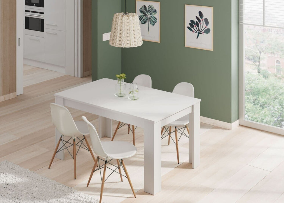 White Extending Dining Table