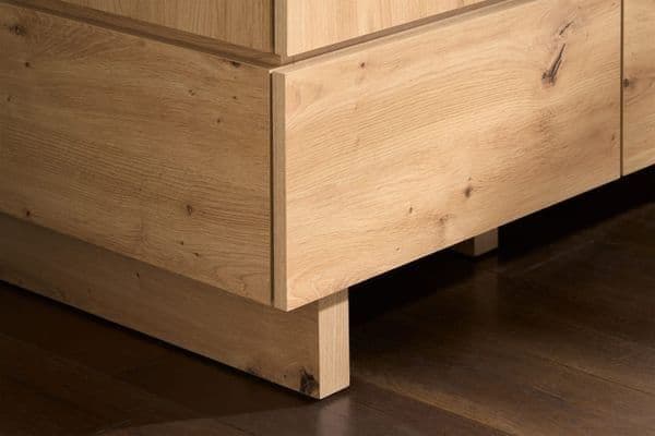 Artisan Oak Effect 2-Door 2-Drawer Double Wardrobe P8AEER72