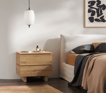 Amos Mann Artisan Oak Effect 2 Drawer Bedside P8AEER22