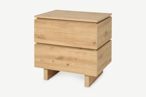 Artisan Oak Effect 2-Drawer Bedside P8AEER22