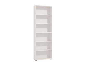 Amos Mann White Slim 211.5cm Tall Bookcase