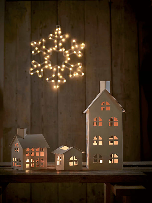 Three House Tea Light Lanterns