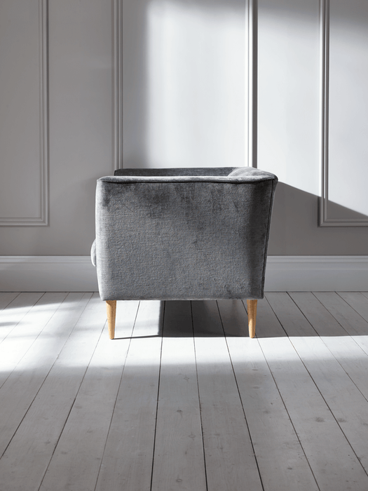 Timsbury Lustre Velvet Sofa - Grey