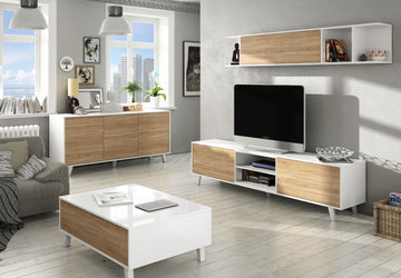 Amos Mann Coffee Table Oak and White