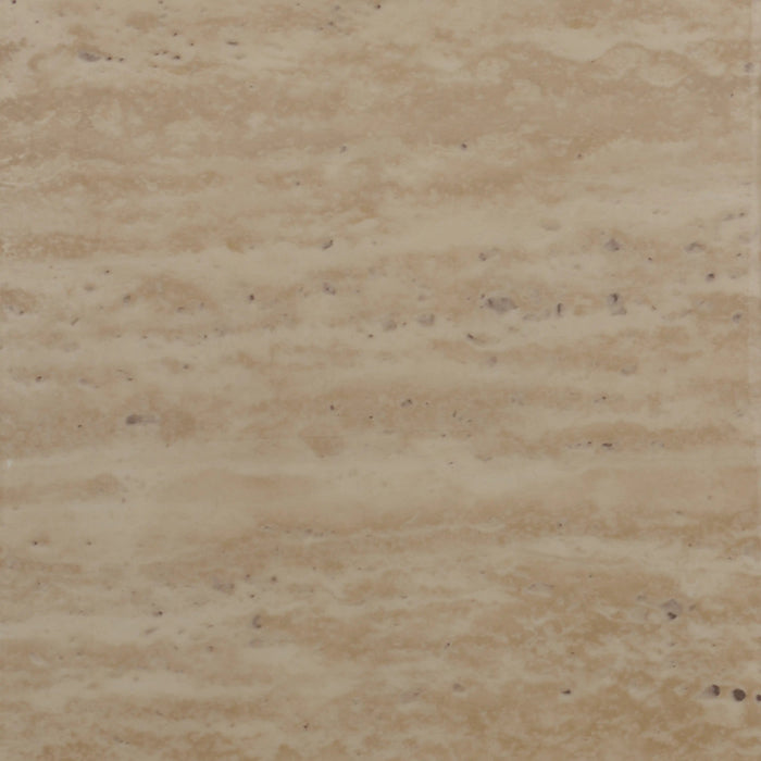 Lois 1 Drawer Desk Natural Travertine Effect Sintered Stone & Walnut