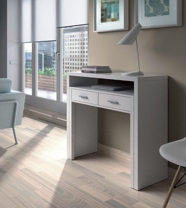 Artic White Desk/Dressing Table or Console Table