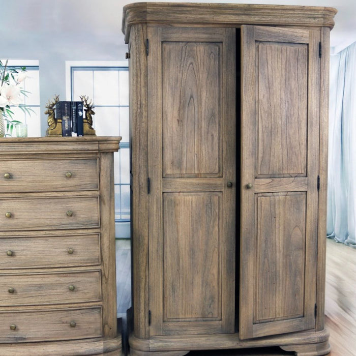 Tuscany Sleigh French Double Wardrobe
