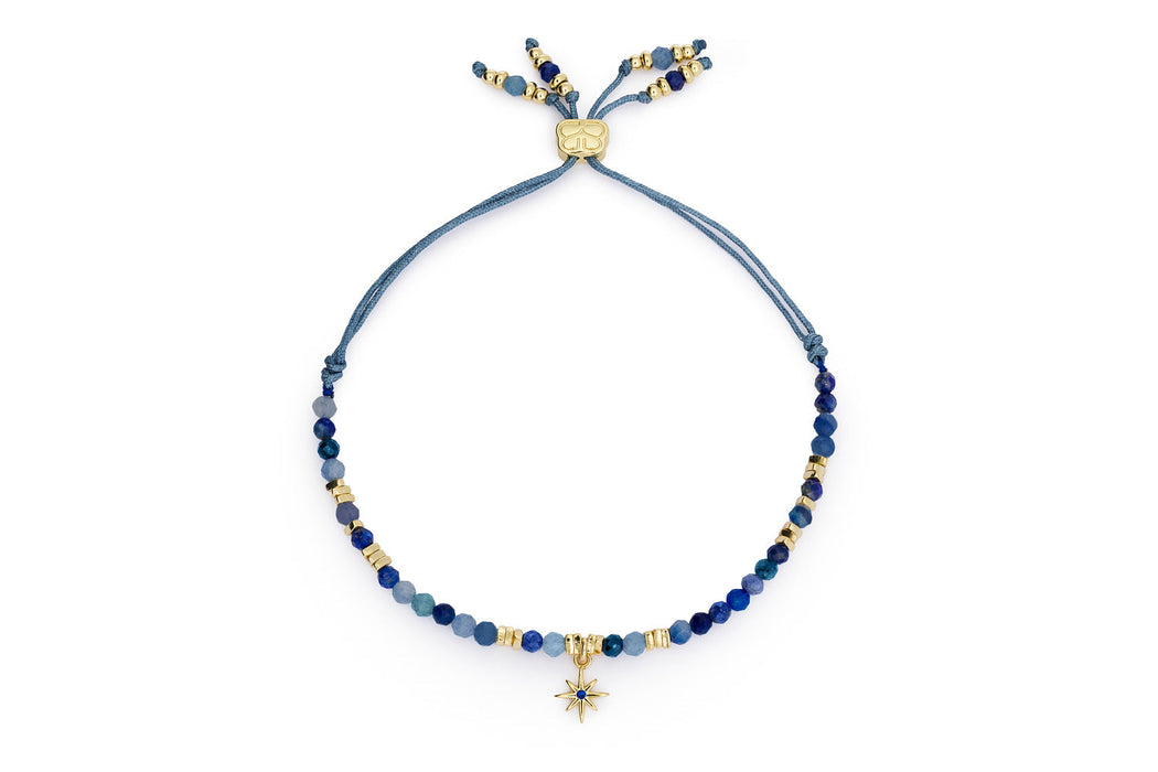 Una Gold & Kyanite Mix Gemstone Bracelet