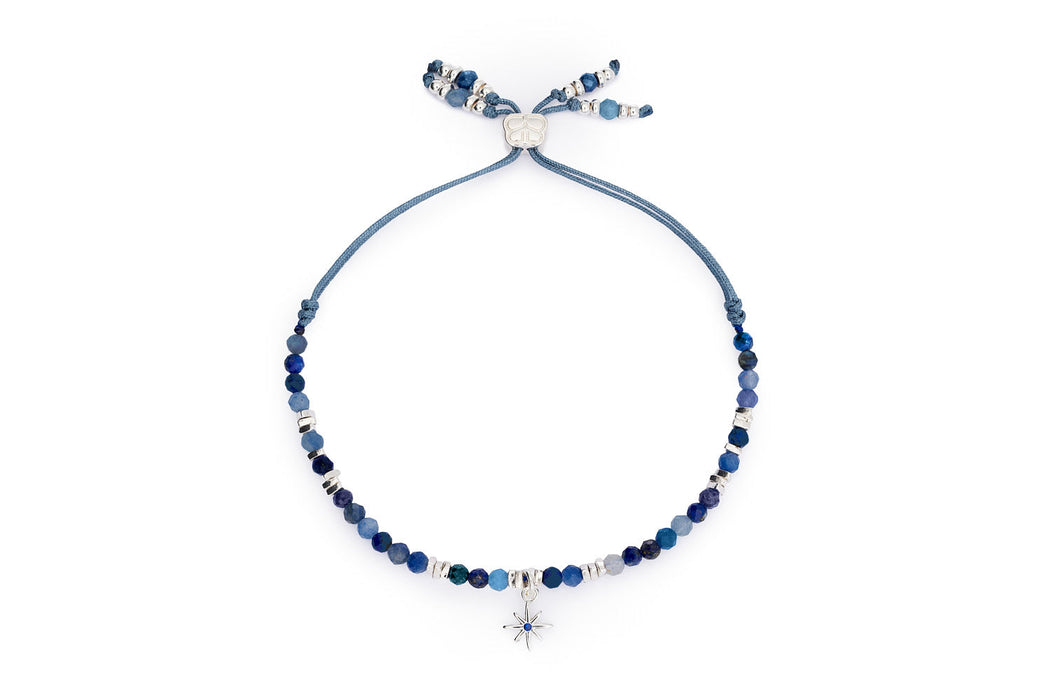 Una Silver & Kyanite Mix Gemstone Bracelet
