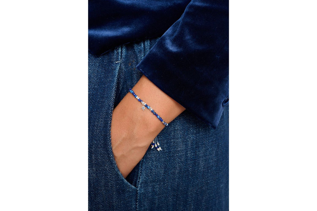 Una Silver & Kyanite Mix Gemstone Bracelet