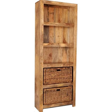 Light Acre & Artisan Premium 76cm Tall Shelves with Baskets