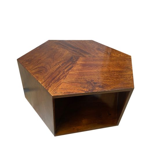 Acre & Artisan Geo Mango Hexagon Coffee Table 1