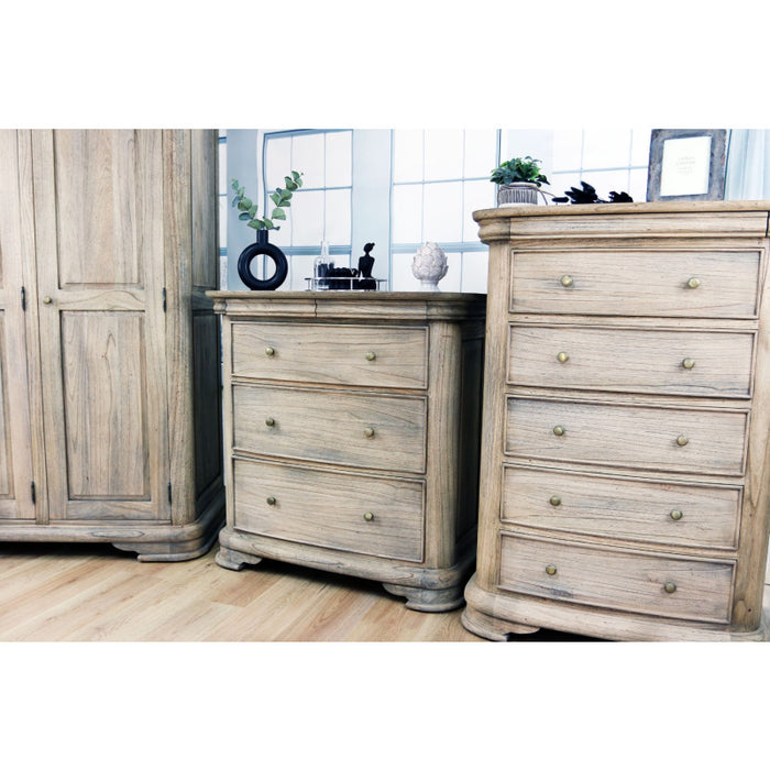 Tuscany French Sleigh 3 Drawer Chest