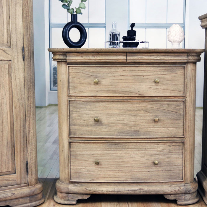 Tuscany French Sleigh 3 Drawer Chest