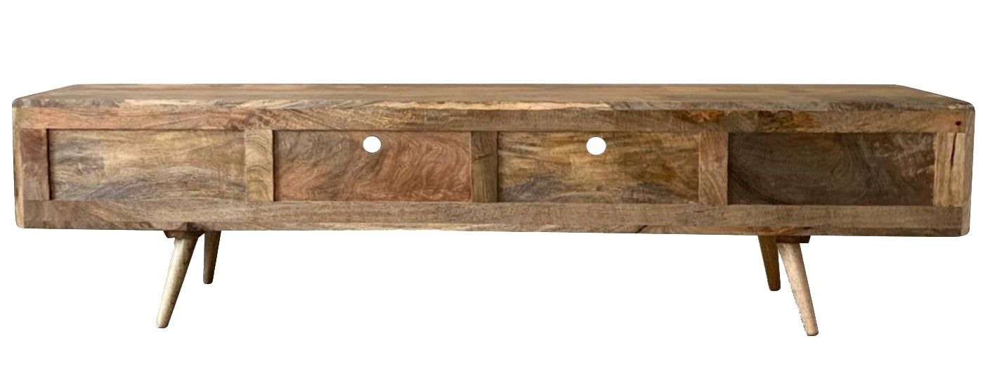 Light Vintage Mango 180cm TV Unit - In Stock