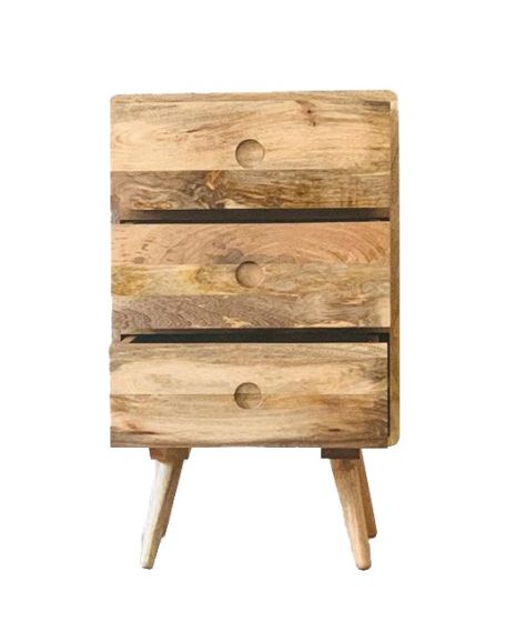 Acre & Artisan Light Vintage Mango 3 Drawer Chest (45cm)