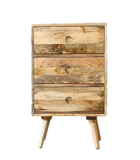 Acre & Artisan Light Vintage Mango 3 Drawer Chest (45cm)