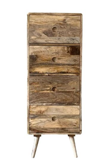 Acre & Artisan Light Vintage Mango Tall Chest (45cm)