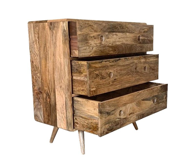 Light Vintage Mango 85cm Chest of Drawers - Due 29th November