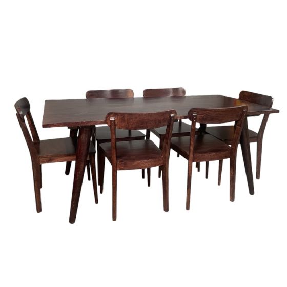 Acre & Artisan Vintage Mango 180Cm Dining Table 6 Vintage Mango Dining Chairs